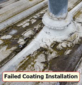 failed coating install