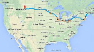 Maine to Montana Trip